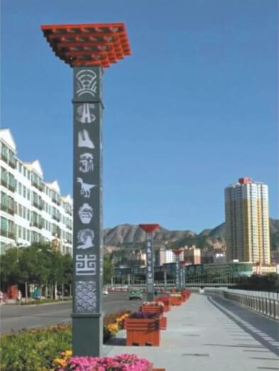 【led景观灯案例】甘肃省兰州市道路景观亮化工程
